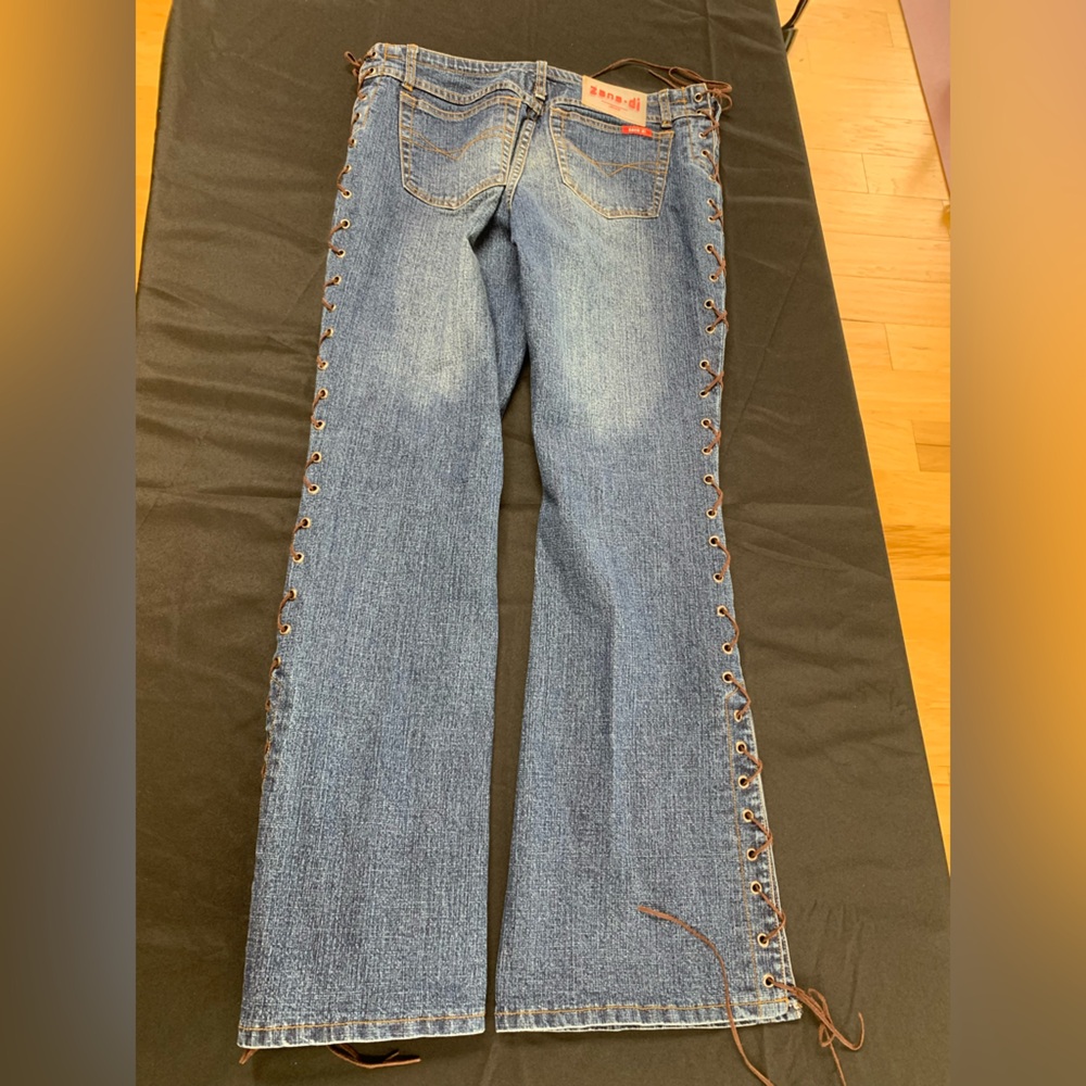 Zana Di Jeans Lace-up Size 9 Retro - Picture 8 of 8